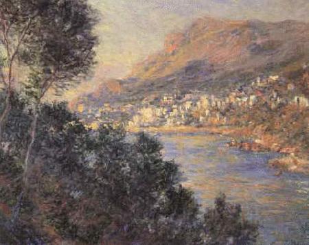 Claude Monet Monte Carlo vu de Roquebrune France oil painting art